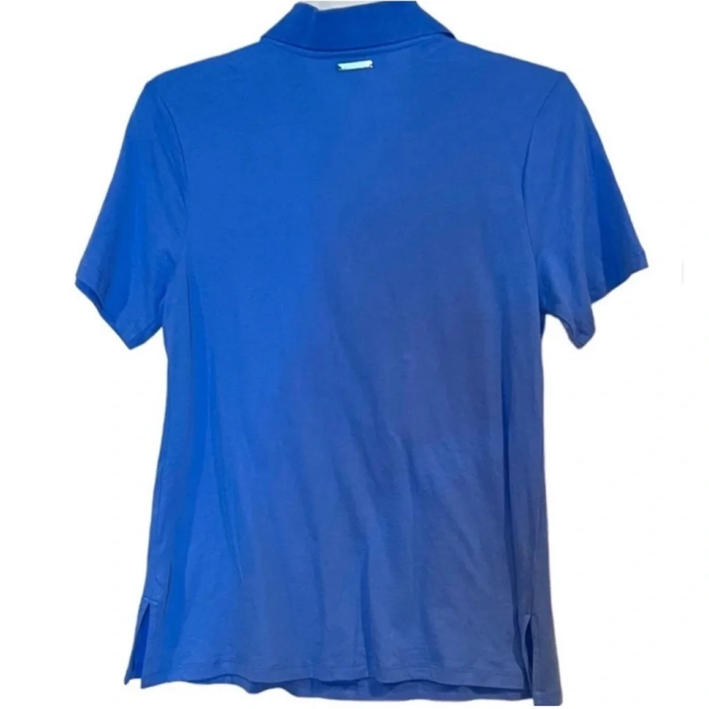 Michael Kors Royal Blue Polo Shirt Women’s Small Stretch Top